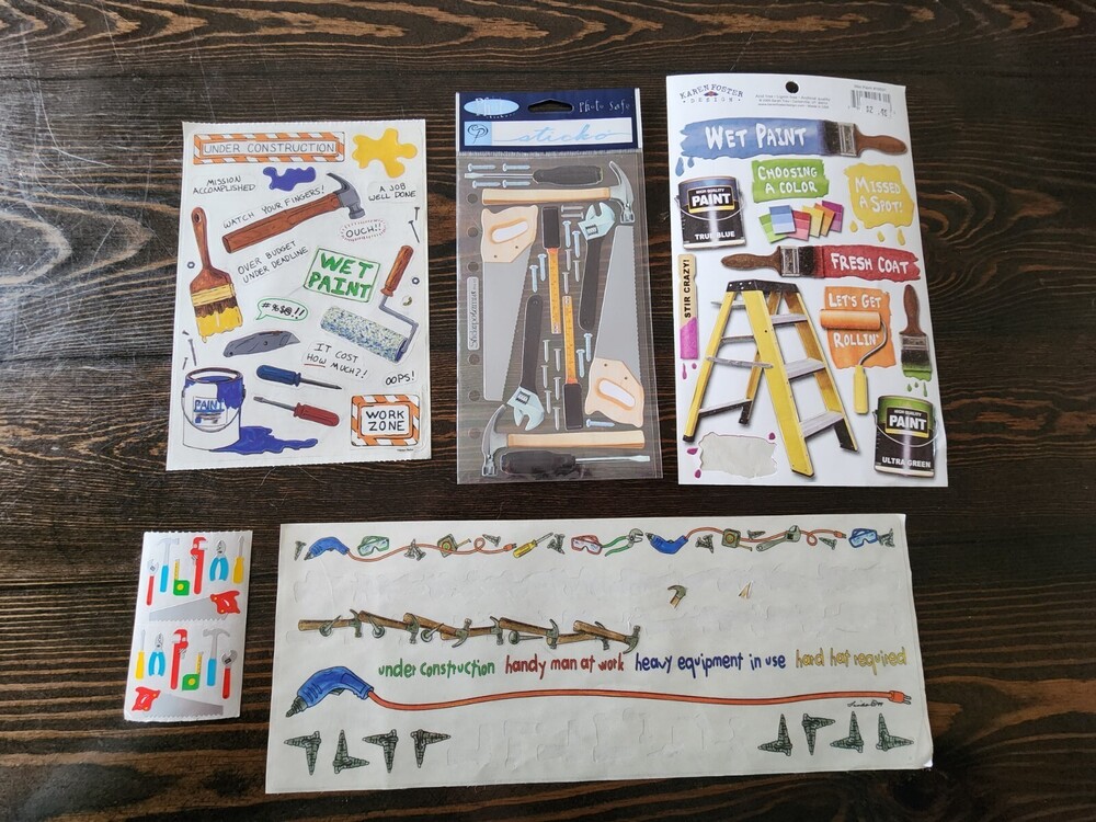 Stickers Lot - Sticko Grossman's - Tools Construction Project - Retired #15